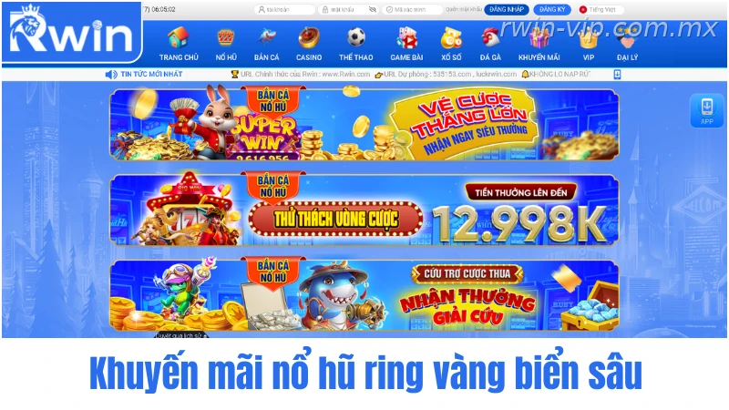 Khuyến mãi slot Rwin